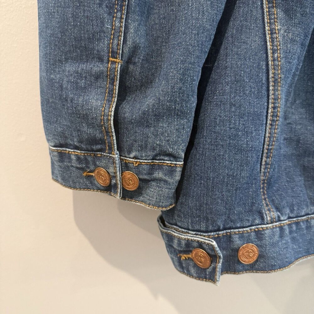 VTG Denim Jacket Rock Canyon Sherpa Jean Trucker Cowboy Utility Sz 3x Mens - Picture 13 of 13